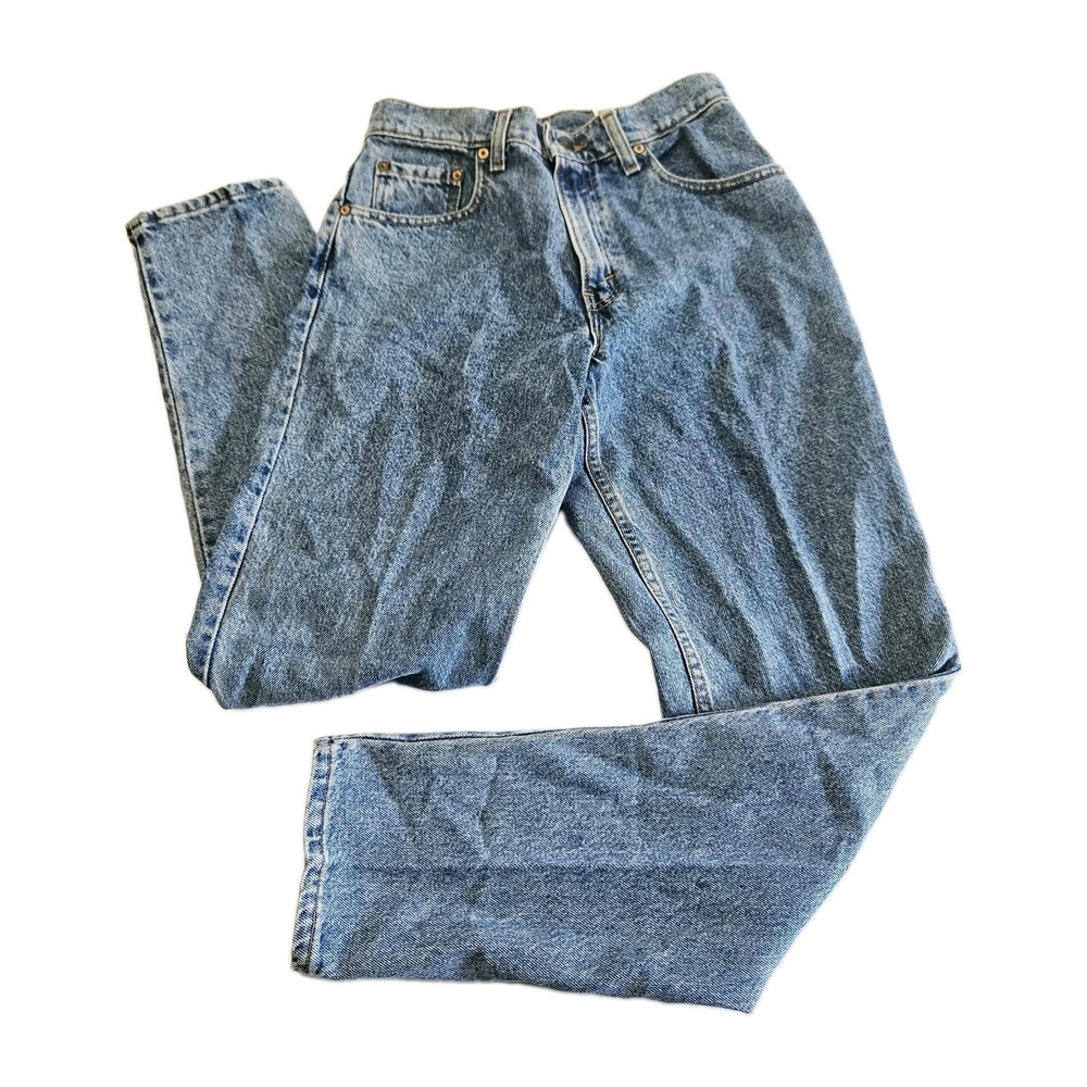 Vintage Levi 550 Juniors Jeans Size 7M Relaxed Fit Tapered Leg 100% Cotton NWT